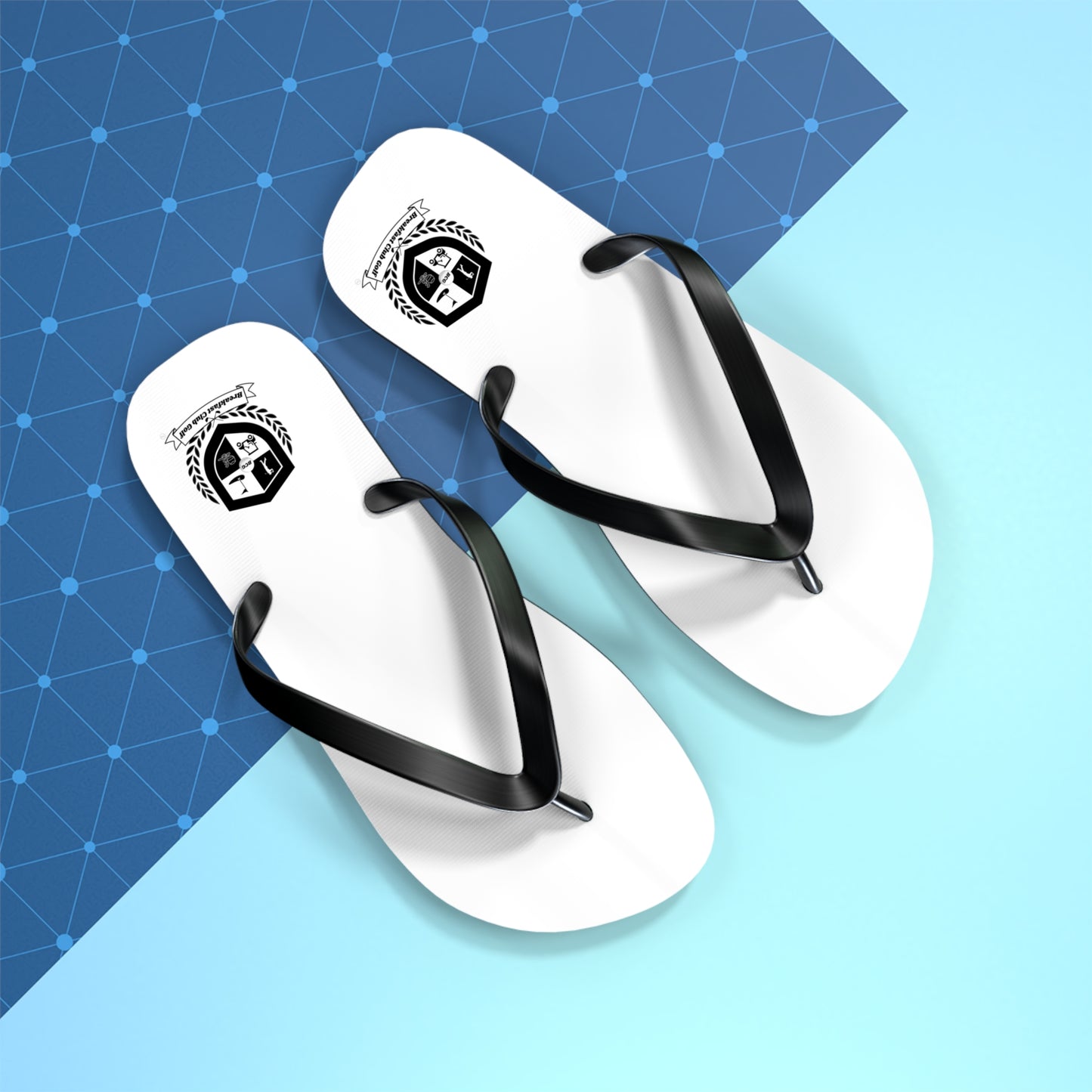 The "Shankel" Flip Flops with new "Black Tees" logo..