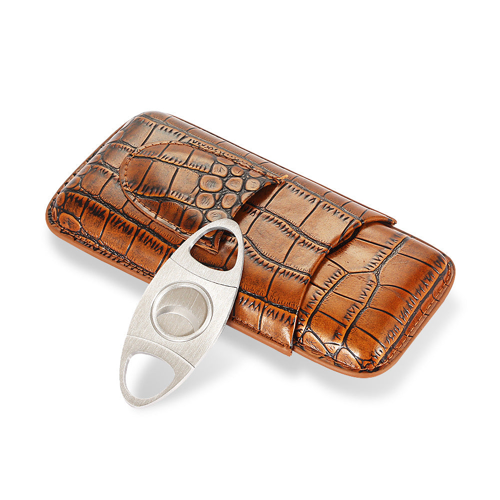 Cigar Case With cutter Carrying Case