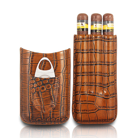 Cigar Case With cutter Carrying Case