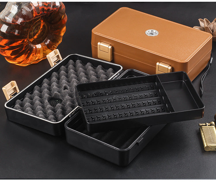 Sealed Waterproof Anti-pressure Plastic Cigar Humidor