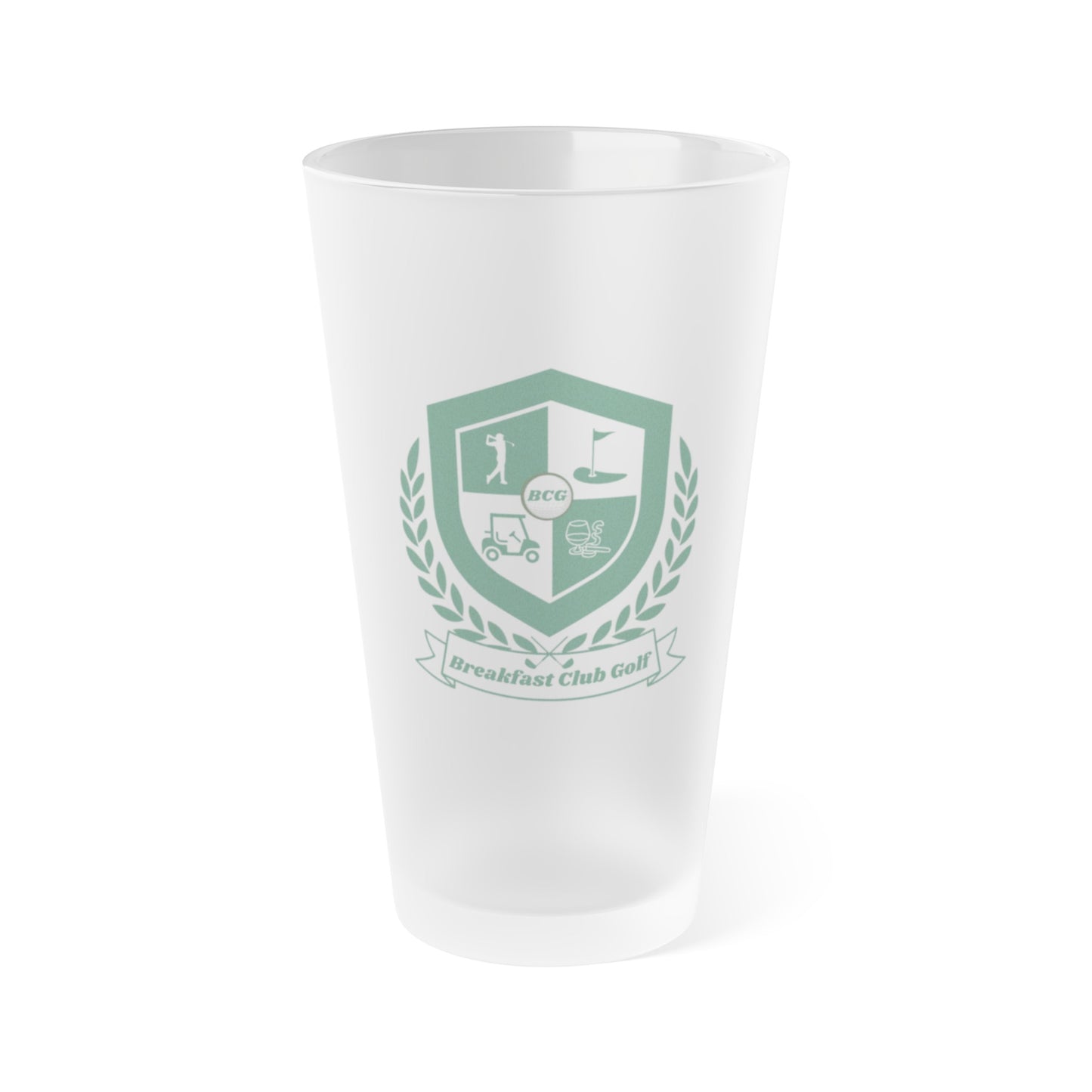 "The Tommy C Frosted Pint Glass, 16oz