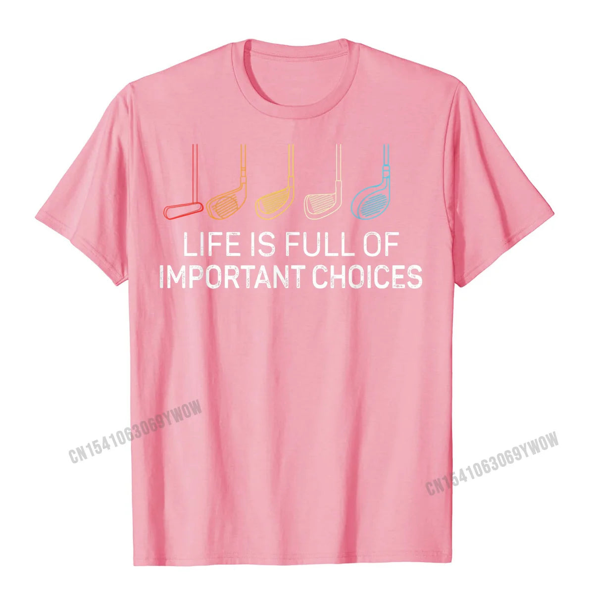 Life Is Full Of Important Choices - Golf Funny T-Shirt Men Normal Camisa T Shirt Fitted Cotton Men Tshirts