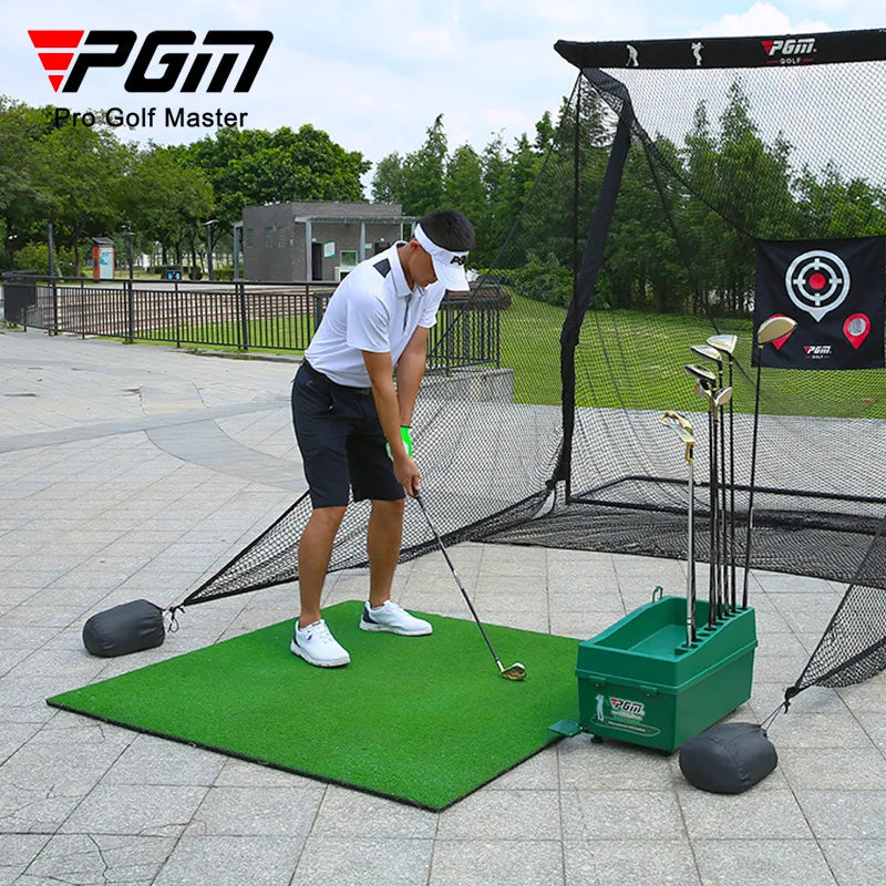 PGM 1/1.5m Indoor Outdoor Golf Swing Trainer Artificial Putting Green Lawn Mats Driving Range Clubs Practice Cushion DJD002