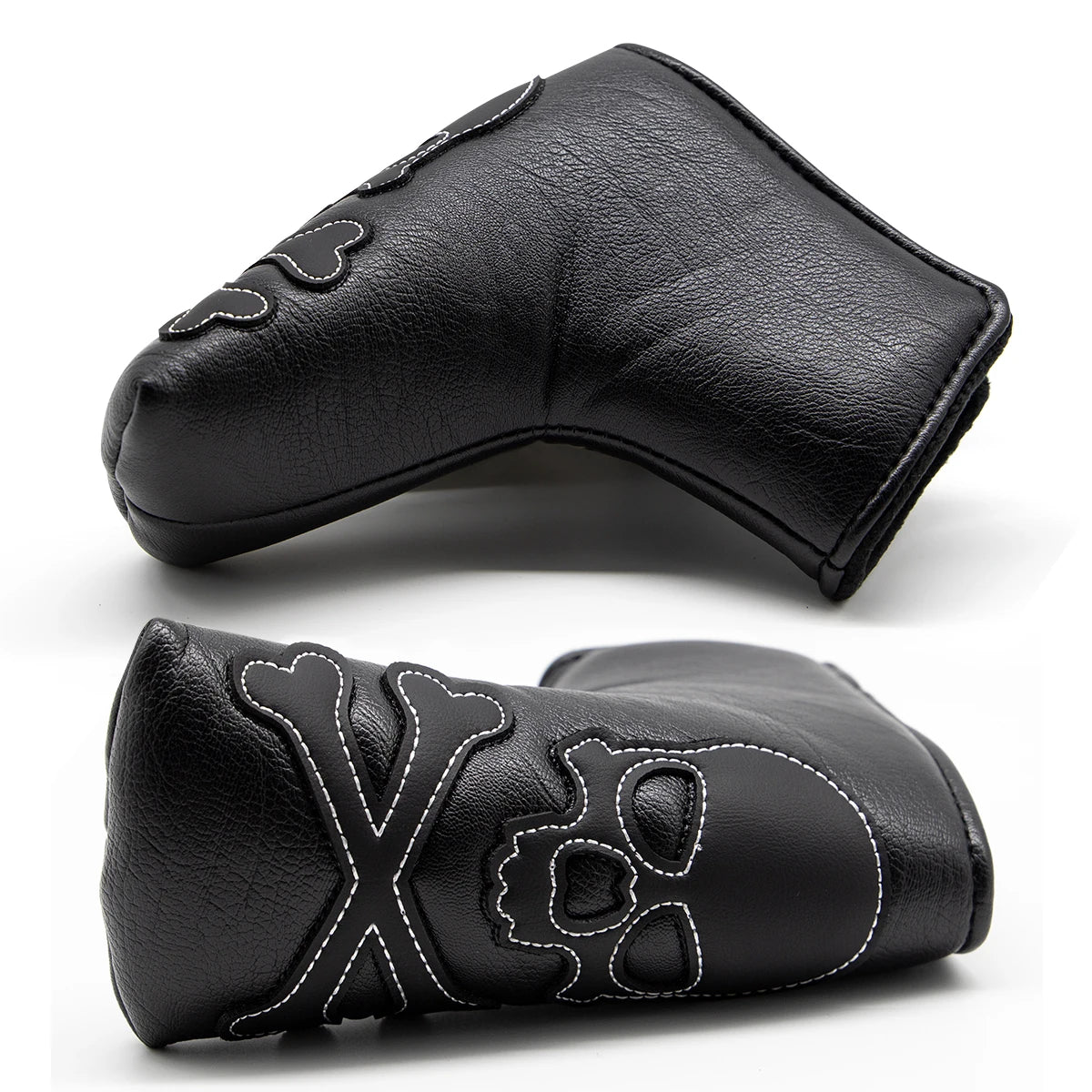 2024 Leather black Golf putter  headcover magnetic closed  master design for putter head protect cover