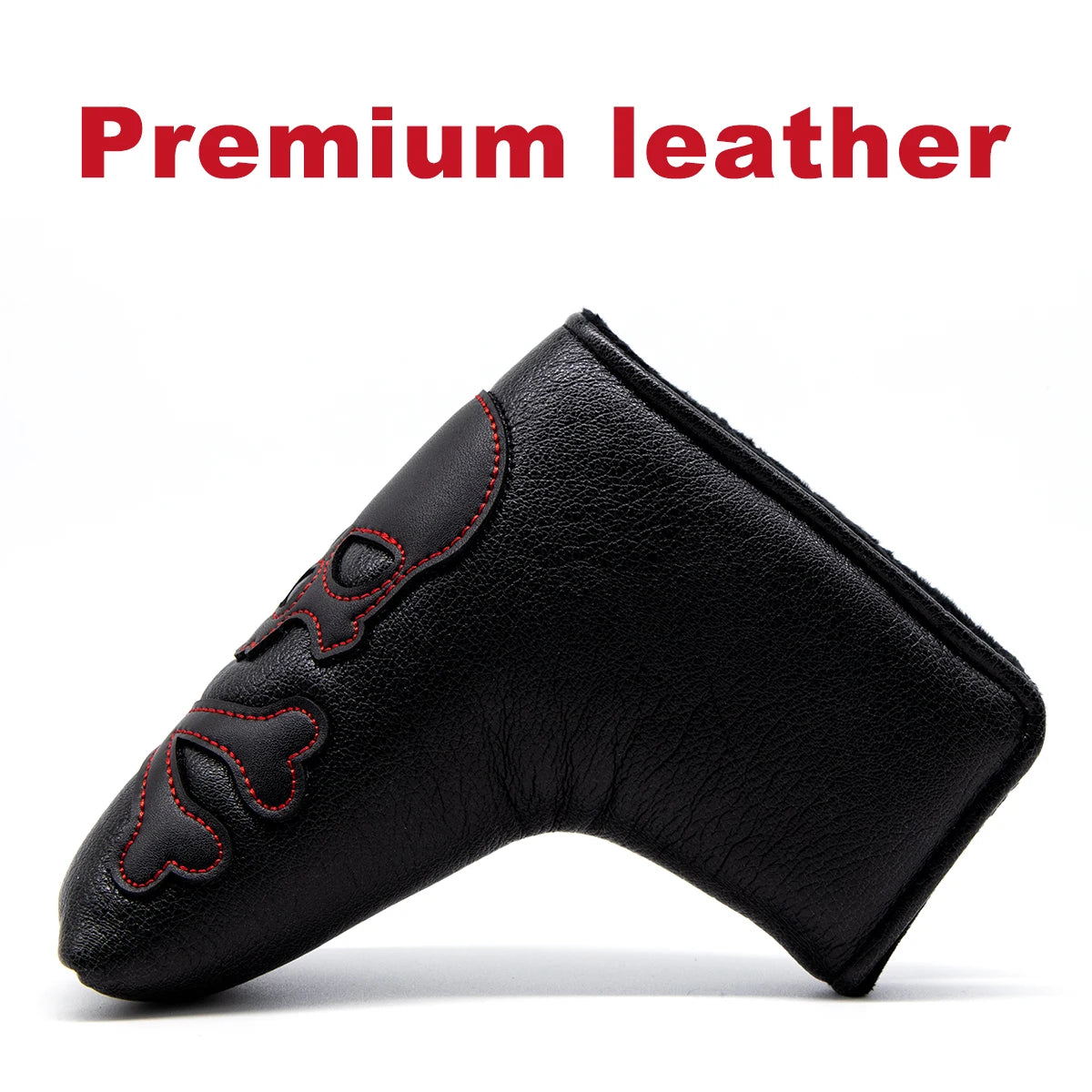 2024 Leather black Golf putter  headcover magnetic closed  master design for putter head protect cover