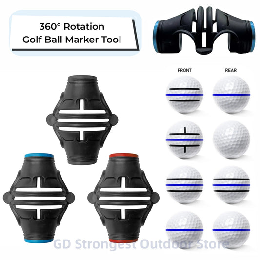 Golf Ball Marker Putting Practice Tool Golf Ball Mark Tool Template Alignment Putter Marking Liner Golf Supplies Accessories