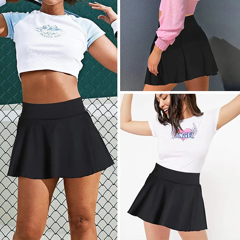 Aiithuug Side Pocket Zipper Golf/Tennis Skirt Athletic Pleated Mini Skirt Performance Golf Tennis Skorts Skirts for Women with Pocket