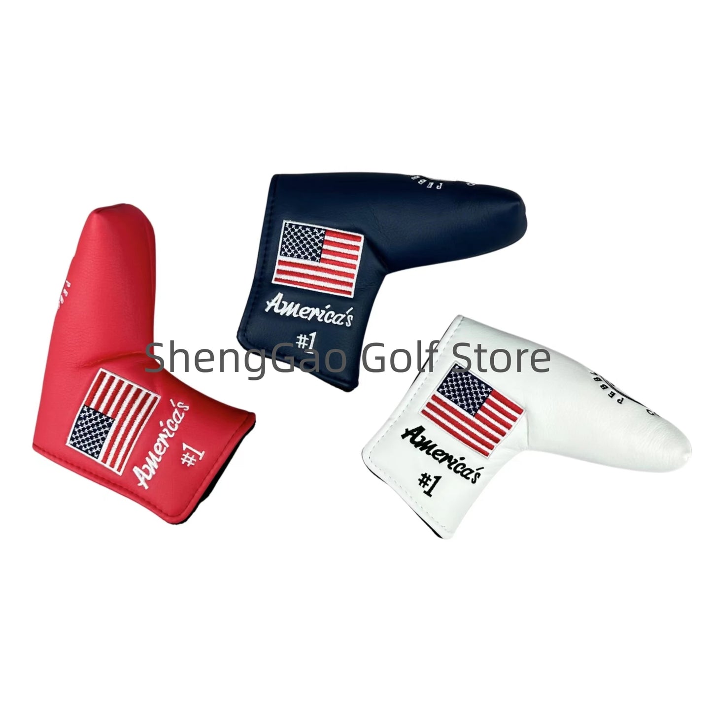 Golf Head Cover  PU Leather for Blade Putter and Mallet Putter 1Pcs