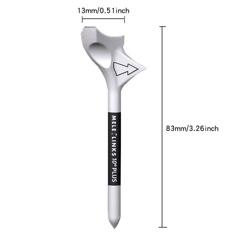 Breakfast Club goes Hi-Tech!!! Rhombic Golf Tees 10° Diagonal Insert Golf Ball Holder Reduces Rotation Increases Distance Speed Golf Training Ball Tee Package